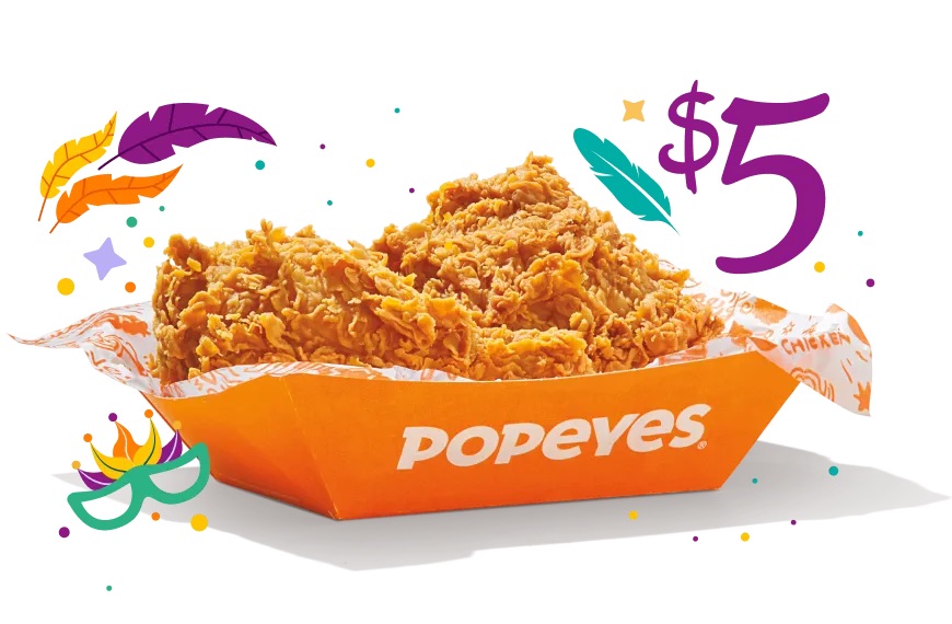 Midday Mardi Gras Happy Hour - Popeyes