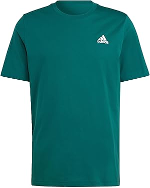 Amazon.com: adidas Men&#x27;s Essentials Single Jersey Embroidered Small Logo T-Shirt, Collegiate Green, 3X-Large Short : Clothing, Shoes &amp; Jewelry