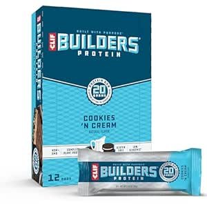 CLIF Builders 奶油曲奇口味蛋白棒2.4oz 12个