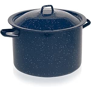 $10.97 Amazon.com: IMUSA 6.0qt Enamel Stock Pot, Blue: Home & Kitchen