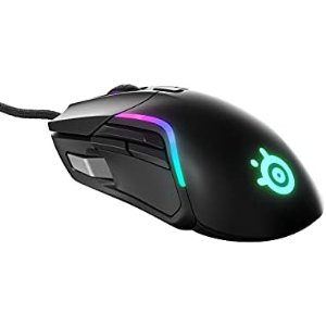 $35.99 Amazon.com: SteelSeries Rival 5 Gaming Mouse with PrismSync RGB Lighting and 9 Programmable Buttons – FPS, MOBA, MMO, Battle Royale – 18,000 CPI TrueMove Air Optical Sensor - Black : Video Games