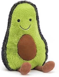 Amazon.com: Jellycat Amuseables Avocado Stuffed Toy, Medium 12 inches | Vegetable Plush | Fun Gift Idea : Toys &amp; Games