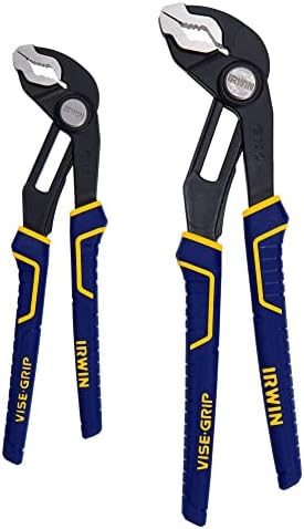 IRWIN Tools VISE-GRIP GrooveLock Pliers Set, V-Jaw, 2 Piece, 2078709 - Locking Jaw Pliers - Amazon.com