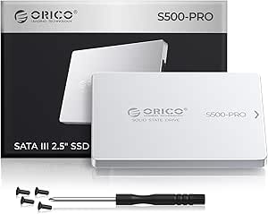 ORICO 1TB SATA SSD 2.5 Inch Internal Solid State Drive with Aluminum Alloy Shell, Read Speed up to 500MB/s, SATA III 6Gbps