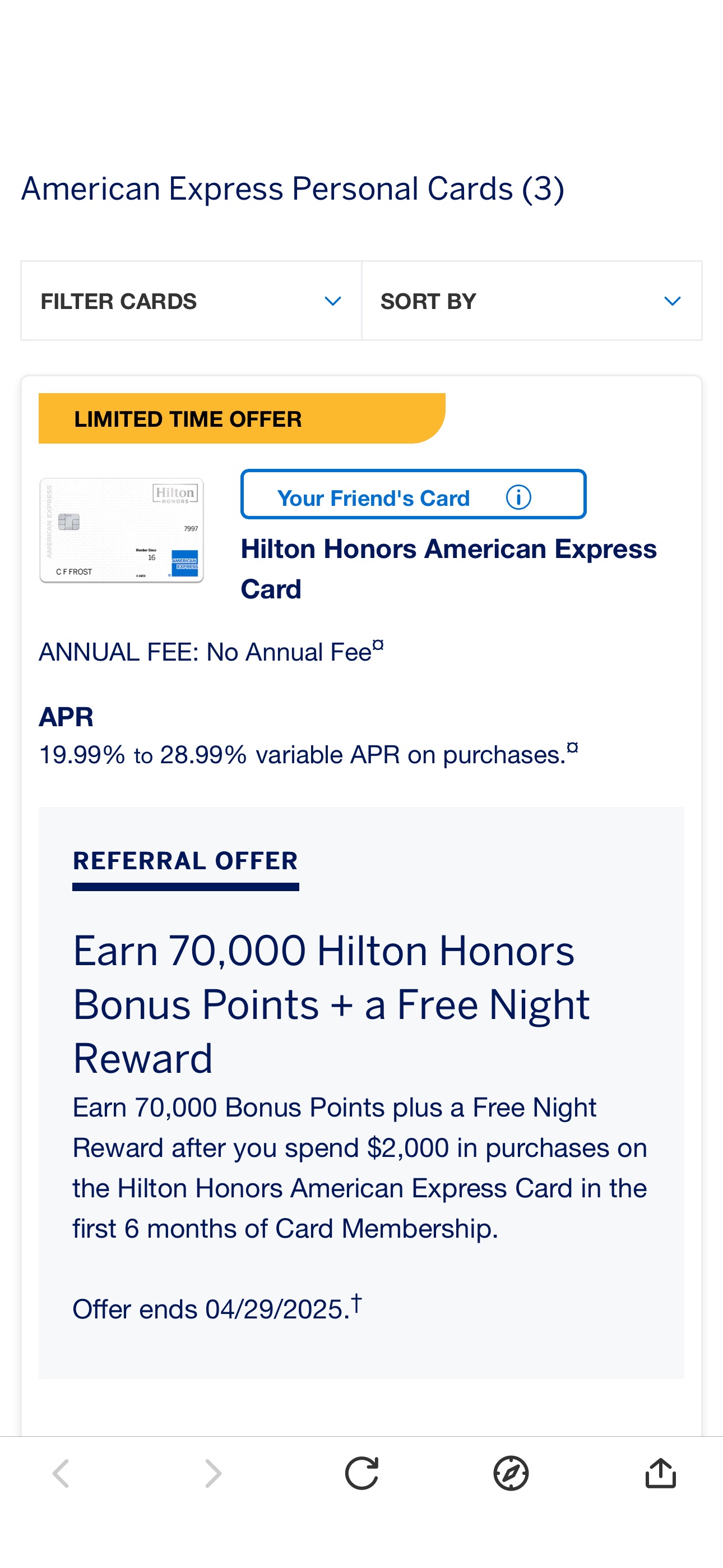 American Express|Hilton