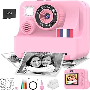 Yosfeng Instant Print Camera for Kids, Christmas Birthday Girls Gifts 