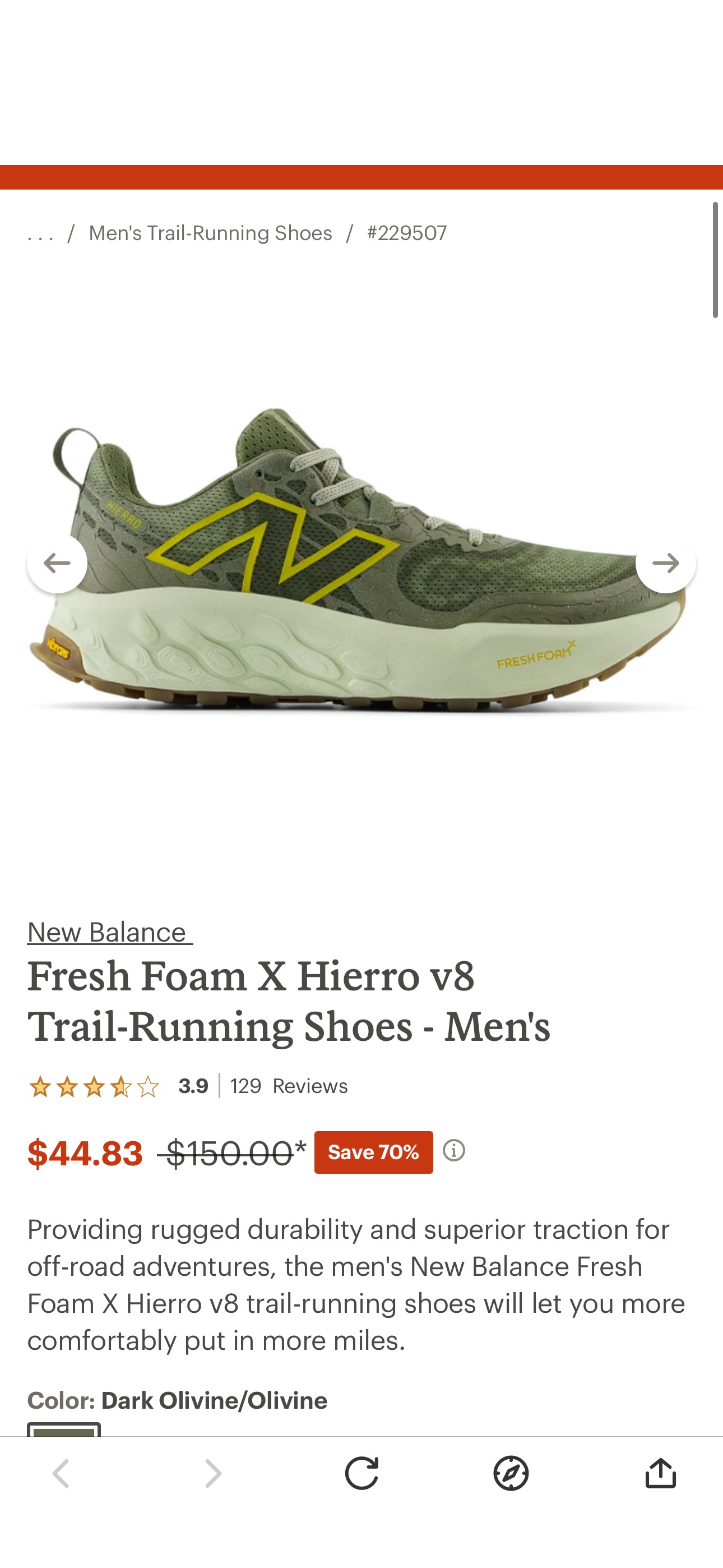 New Balance Fresh Foam X Hierro v8 Trail-Running Shoes - Men's | REI Co-op