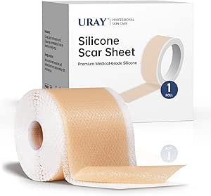 Silicone Scar Tape for Surgical Scars - Extra Long Scar Sheets for C-Section (59 in x 1.5 in)