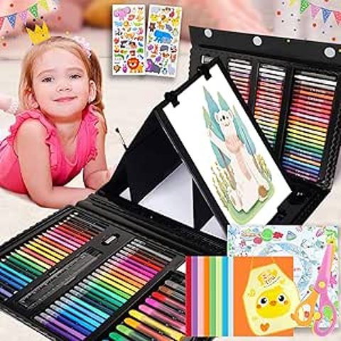 Okiki 208-Piece Art Drawing Supplies Set