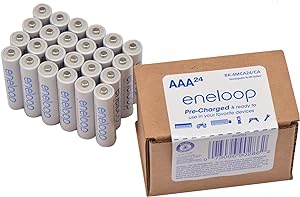 Panasonic BK-4MCA24/CA eneloop AAA 2100 Cycle Ni-MH Pre-Charged Rechargeable Batteries 24 Pack : Amazon.ca: Health &amp; Personal Care