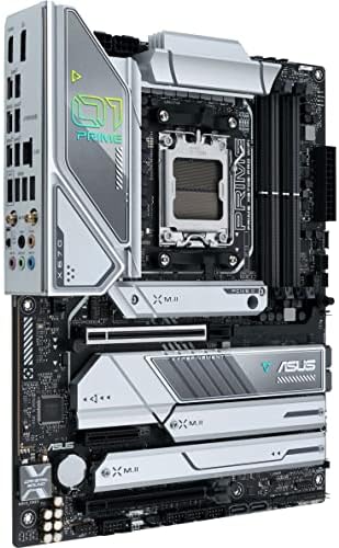 ASUS Prime X670E-PRO WiFi Socket AM5 (LGA 1718) Ryzen 7000 ATX Motherboard(PCIe® 5.0,DDR5,4X M.2 Slots, USB 3.2 Gen 2x2 Type-C®, USB4® Support, WiFi 6E, and 2.5G Ethernet)