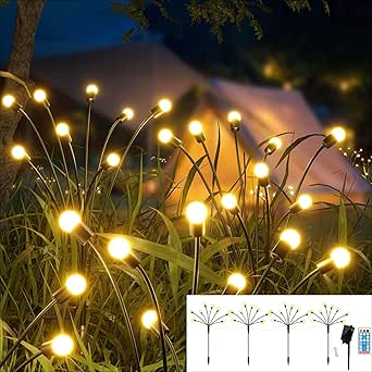 50% OFF  8 LED Upgraded Solar Firefly Lights Outdoor