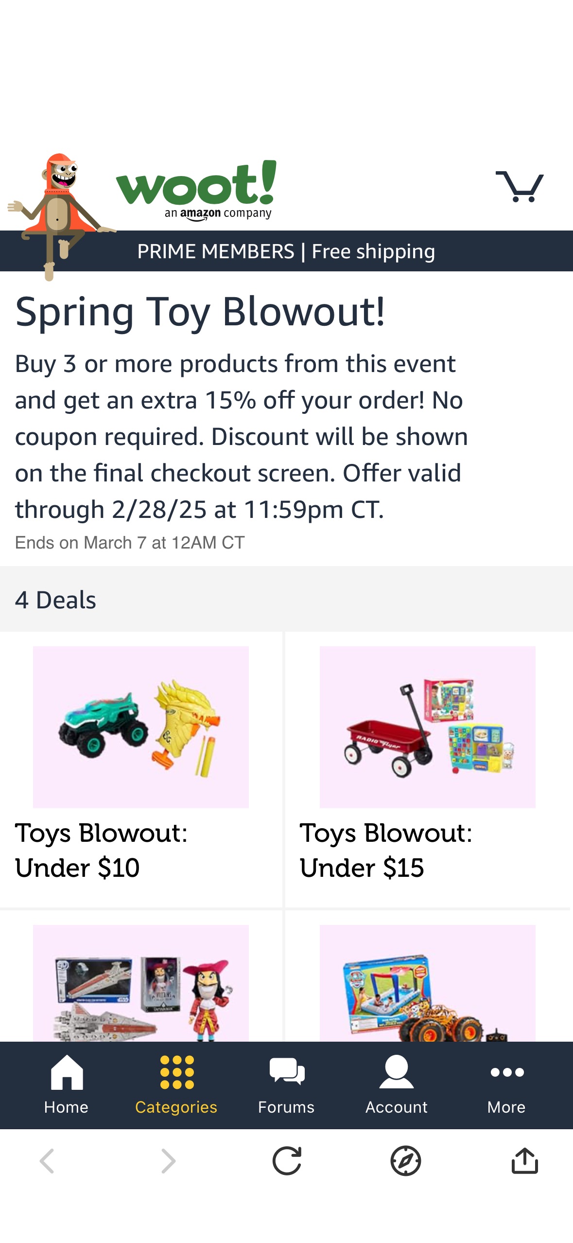 Toy Blowout at Woot! Up to 82% Off Toys + Extra 15% Off Today Only