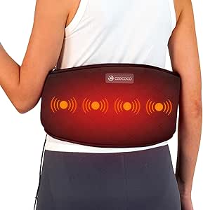 Corded Heating Pads Electric with Massager for Back