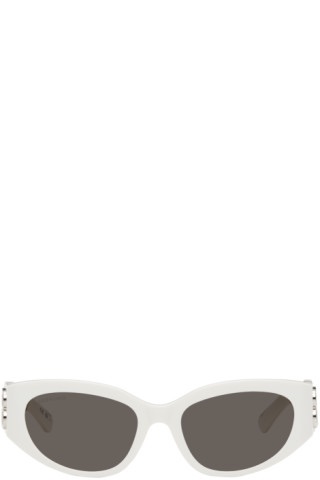 Balenciaga - White Bossy Butterfly Sunglasses