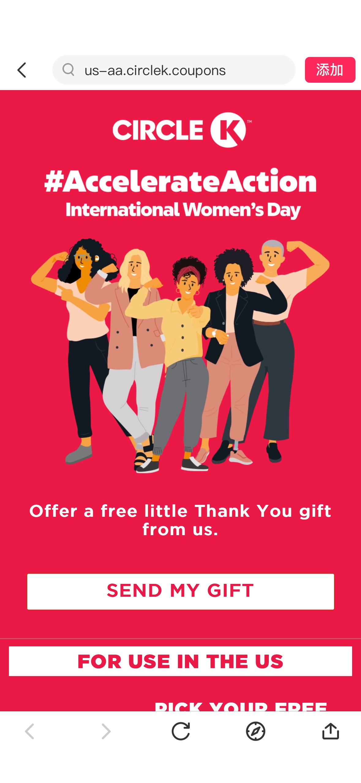 Free Food of Your Choice at Circle K & Holiday Gas Stations for International Women’s Day!