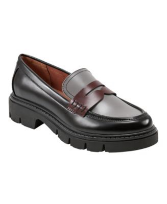 Marc Fisher Women's Cube Slip-On Casual Penny Loafers - Macy's