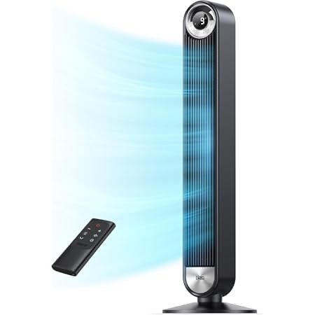 Amazon.com: LEVOIT Tower Fan for Bedroom, 25ft/s Standing Fan that Blows Cold Air for Home, Quiet 28dB for Sleep, Remote, 90° Oscillation, 12H Timer, 5 Speeds, 4 Modes with Smart Sensor, Bladeless 36 