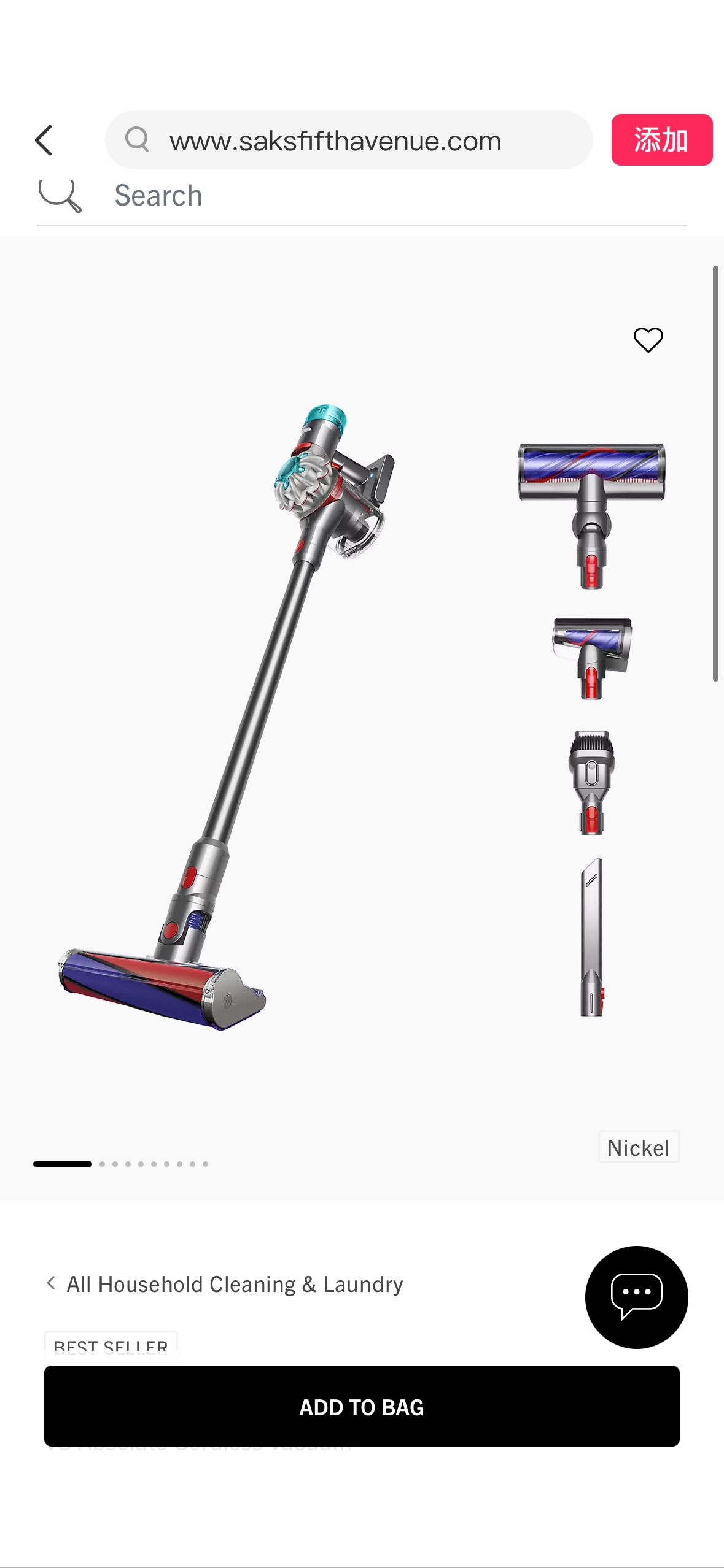 Shop Dyson V8 Absolute Cordless Vacuum | Saks Fifth Avenue
