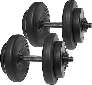 BalanceFrom Fitness 40 Pound All Purpose Vinyl Weight Dumbbell Set