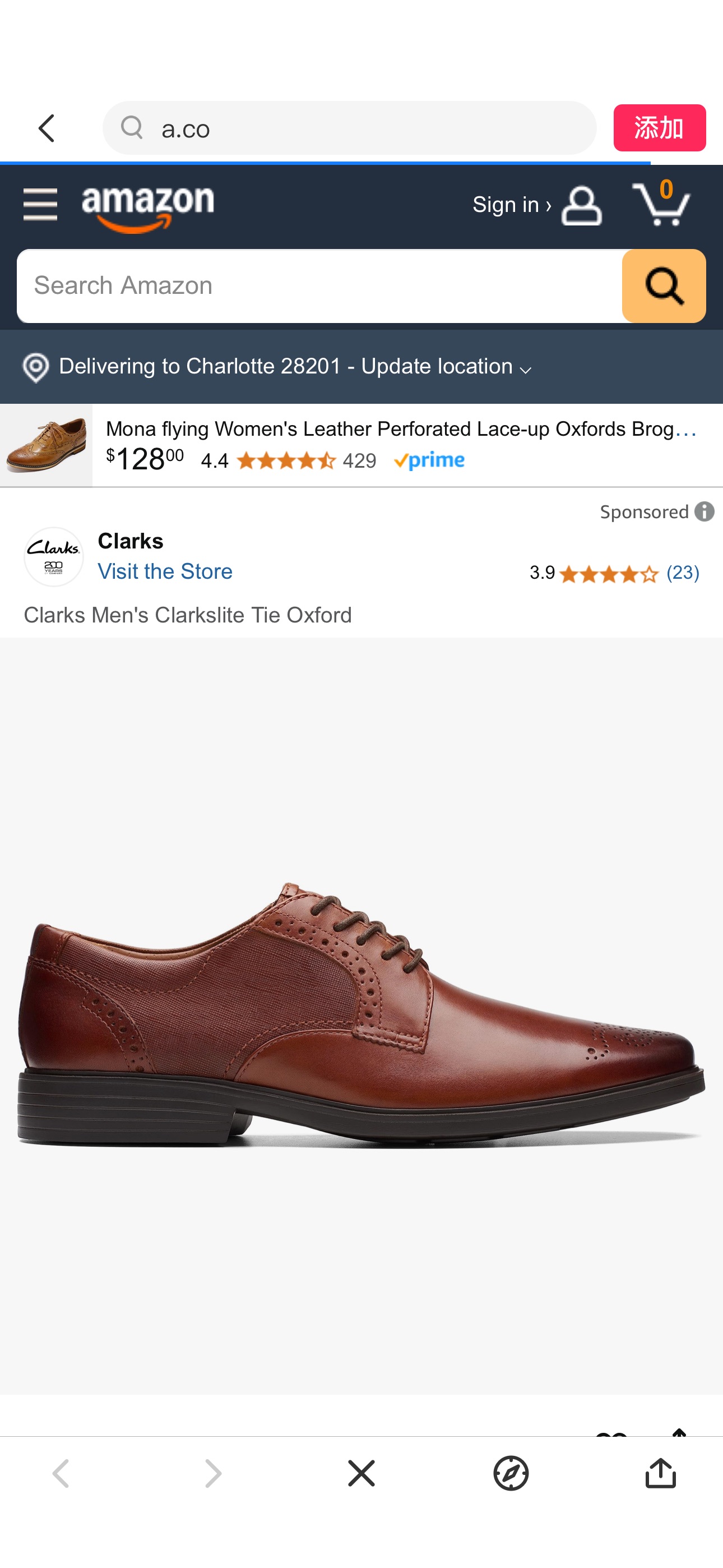 Amazon.com | Clarks Women's Clarkslite Tie Oxford, Tan Combi, 7 | Oxfords