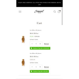  Jousset Parfum 美食式香水 母亲节买一送一