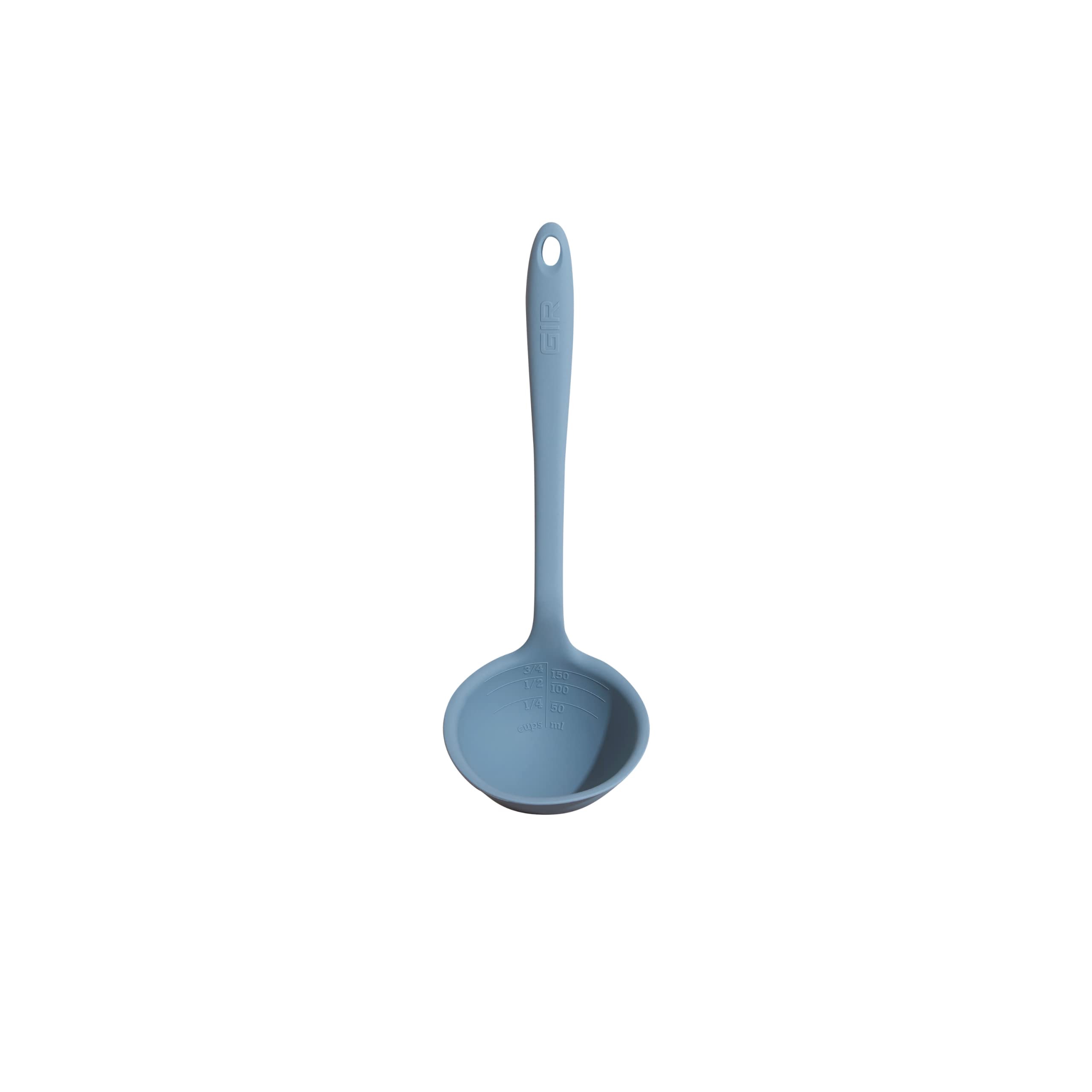 Amazon.com: GIR: Get It Right Silicone Ladle Serving Spoon - Non-Stick Heat Resistant Kitchen Ladle Spoon for Soups, Stews, Dressings, and More - Slate: Home & Kitchen