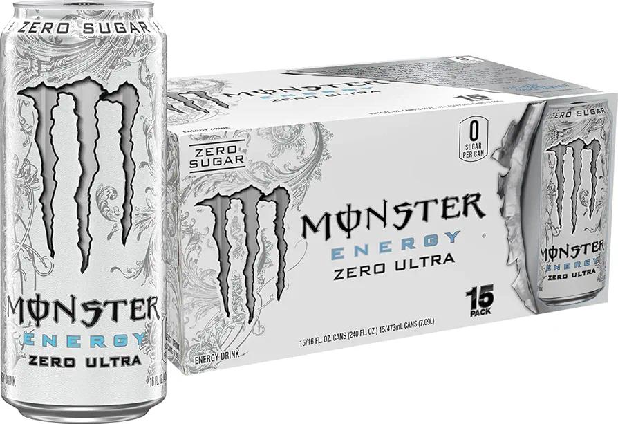 Monster Energy魔爪能量饮料 16 Ounce (Pack of 15)