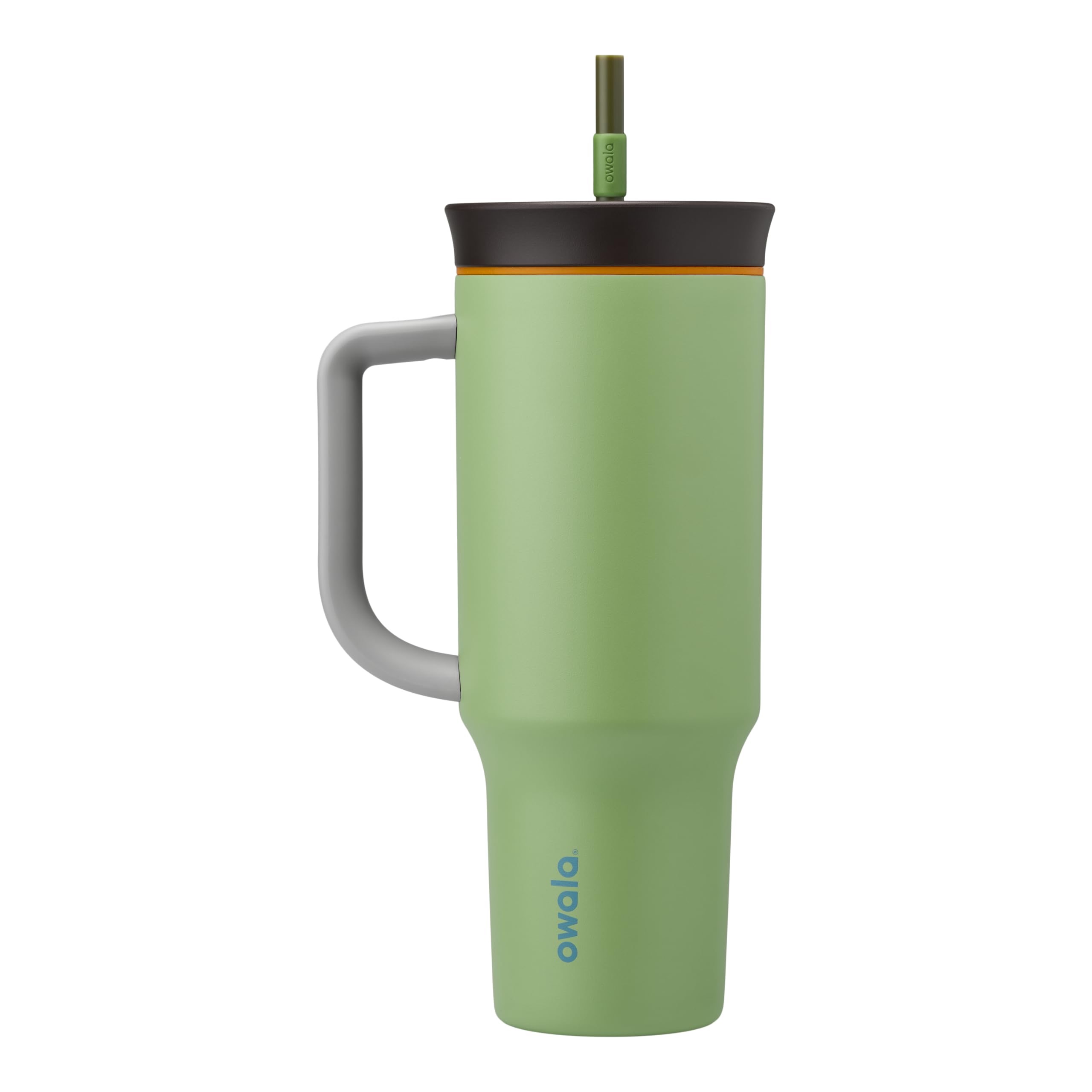 Amazon.com: Owala Stainless Steel Triple Layer Insulated Travel Tumbler with Spill Resistant Lid, Straw, and Carry Handle, BPA Free, 40 oz, Gray (Foggy Tide) : Clothing, Shoes & Jewelry