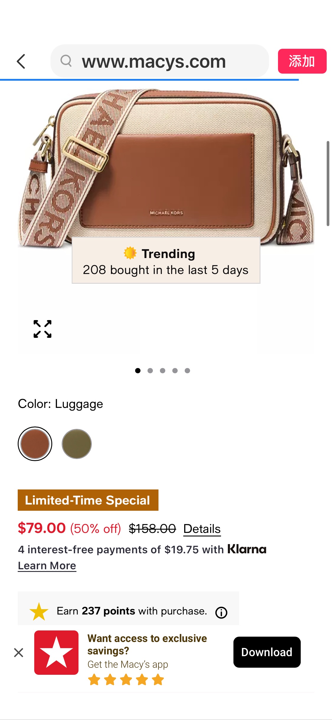 Michael Kors Maeve Small East West Pocket Crossbody - Macy's