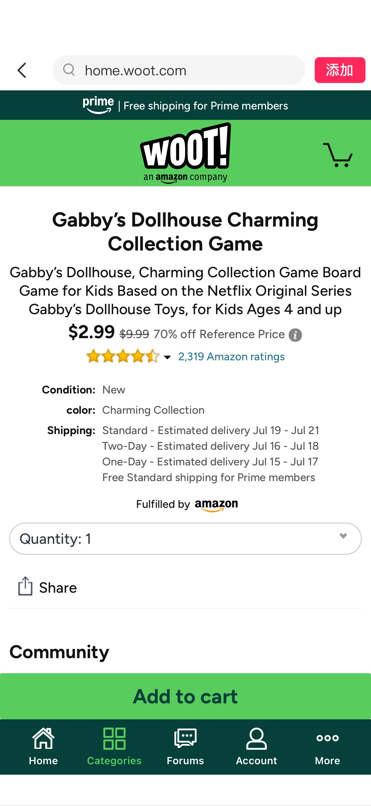 Gabby’s Dollhouse Charming Collection Game