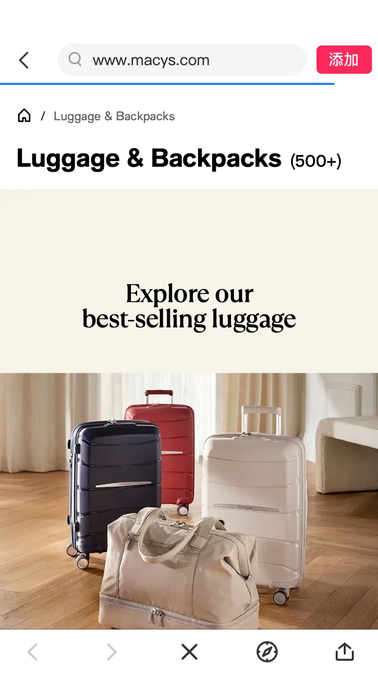 Flash Sale! Up to 70% off Luggage
