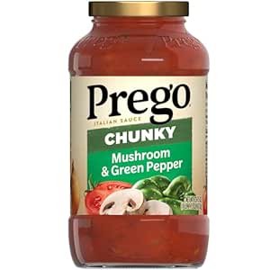 Chunky Mushroom and Green Pepper Pasta Sauce, 23.75 Oz