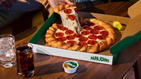 Papa Johns 免费可颂披萨