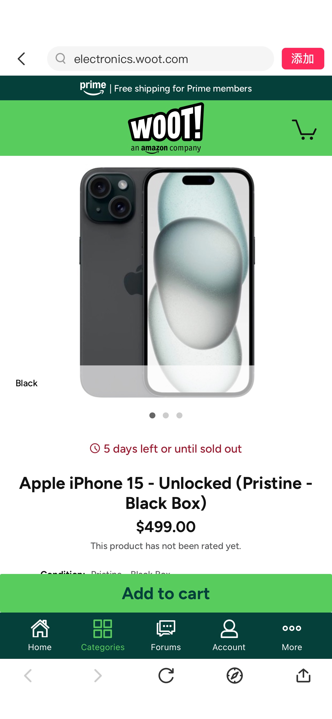 Apple iPhone 15 - Unlocked (Pristine - Black Box)