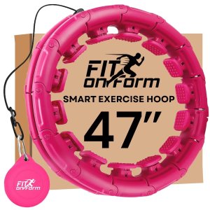 $29.98 Amazon.com : FIT ON FORM Infinity Weighted Hula Hoop for Adults Weight Loss - Smart Exercise Hola Circle Hoop for Women Abs Workout - 47 Inches : Sports & Outdoors