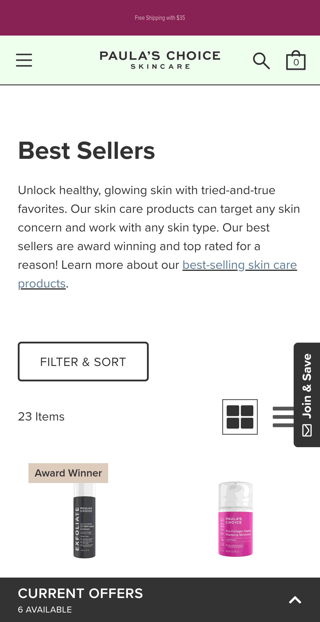 Best Sellers: Popular Skin Care Products | Paula's Choice