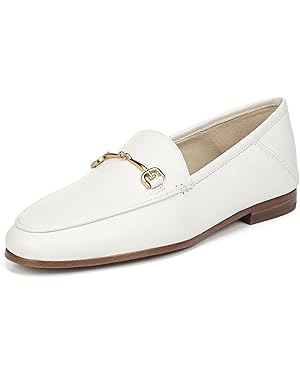 Amazon.com | Sam Edelman Women's Loraine Loafer, Bright White Leather