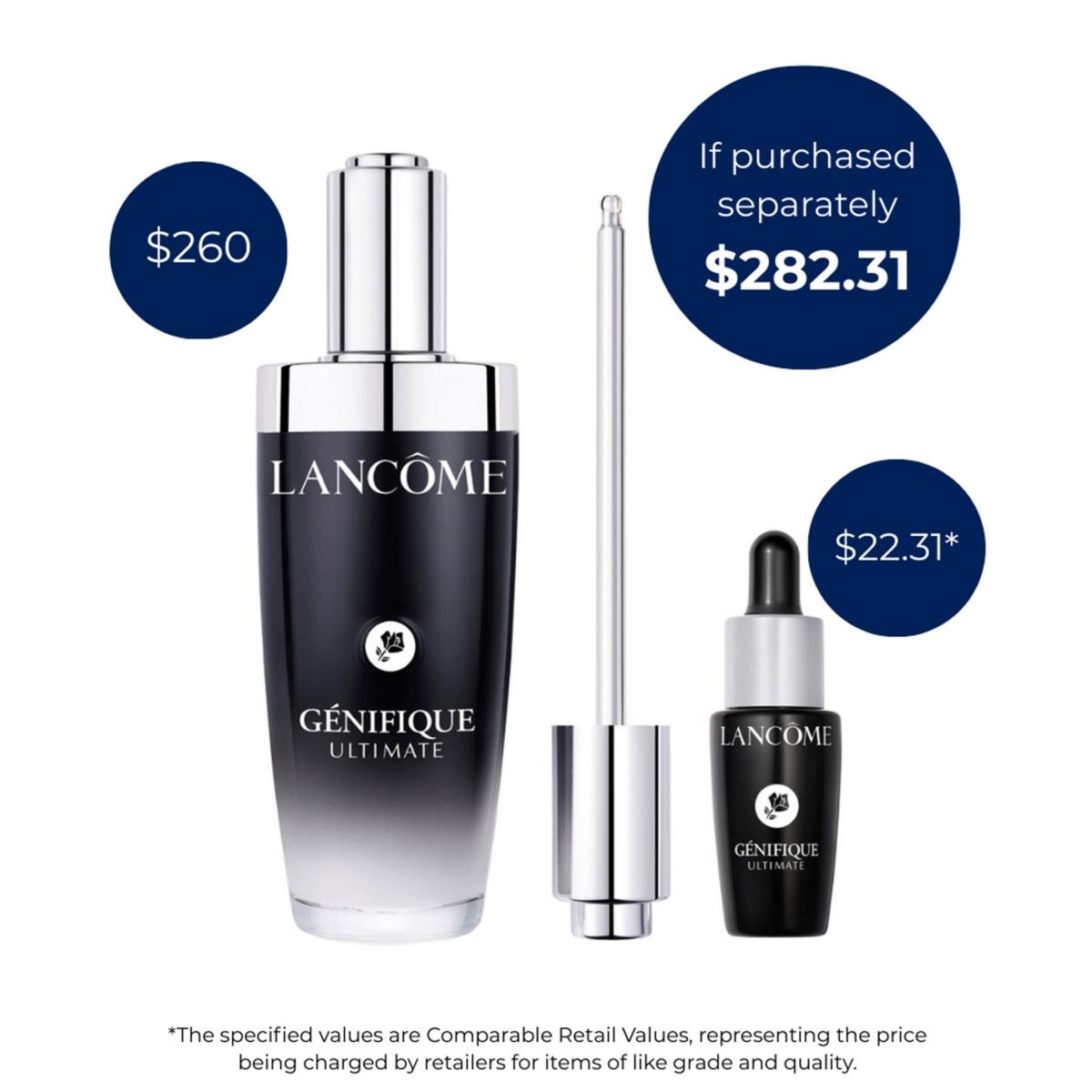 Lancôme Genifique 3.8 oz. Ultimate Serum Jumbo and Travel Set - 23648603 | HSN