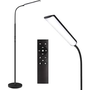 $29.99 Dimunt LED Floor Lamp, Bright 15W Floor Lamps for Living Room with 1H Timer, Stepless Adjustable 3000K-6000K Colors & Brightness Standing Lamp with Remote & Touch Control Reading Floor Lamps - Amazon.