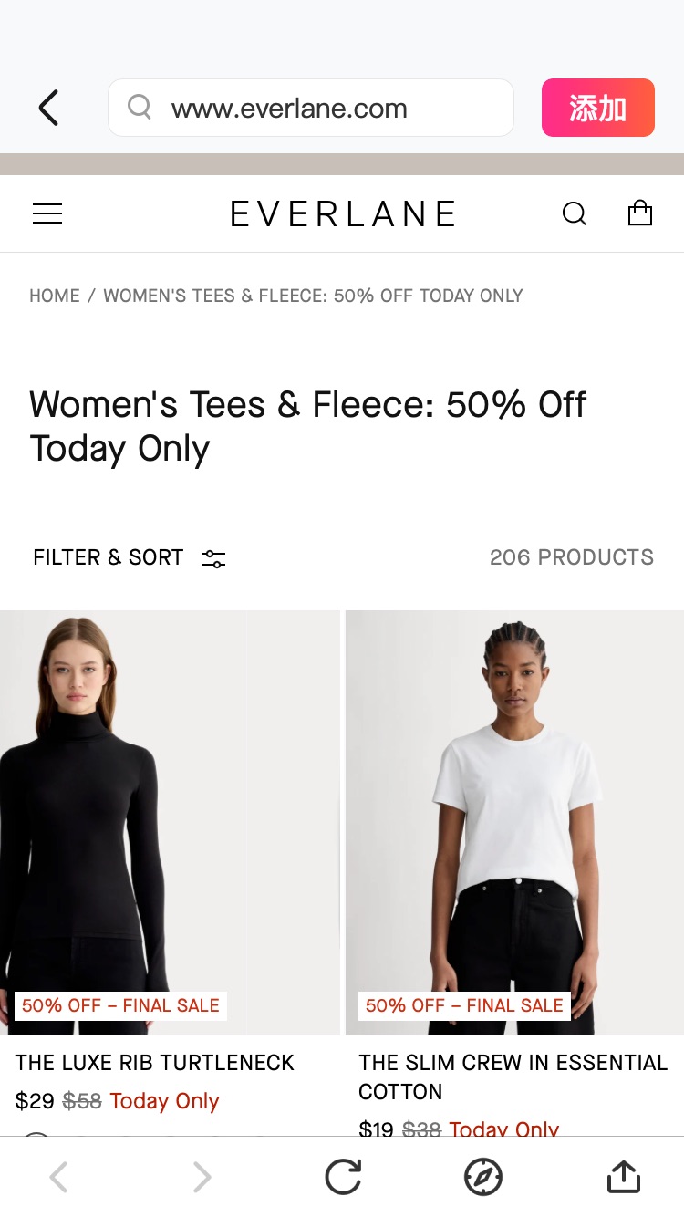 Tees & Fleece: 50% Off Today Only
