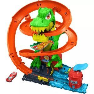 $24.74 Hot Wheels Diecast City T-Rex Blaze Battle Playset 1:64 Scale Dinosaur Nemesis : Target