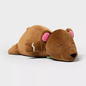 $18.75 Holiday Gingerbread Bear Weighted Plush Kids  Throw Pillow Brown - Pillowfort™ : Target