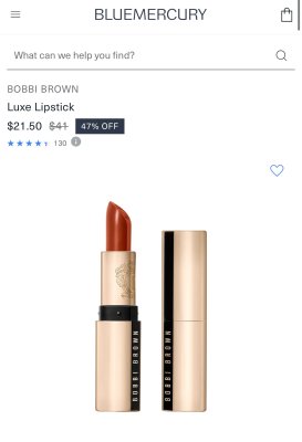 bluemercury Bobbi Brown Luxe Lipstick select colors $21.5 - 北美省