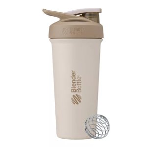 $27.99 BlenderBottle 25oz Strada Sleek Stainless Steel Tumbler - Cream : Target