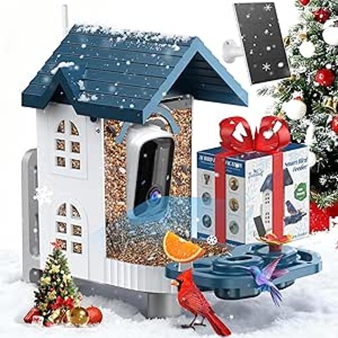 Vicohome 2K 太阳能AI智能观鸟喂食器（带摄像头）