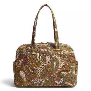 $33.36 Vera Bradley Women s Outlet Cotton Weekender Travel Bag Buta Spray : Target