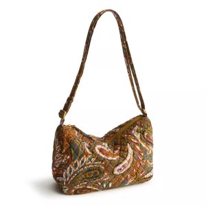 $22.8 Vera Bradley Women s Outlet Cotton Essential Crossbody Bag Buta Spray : Target