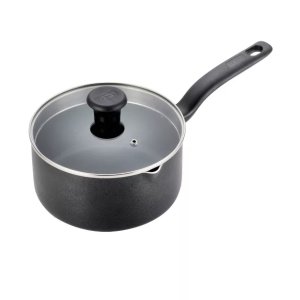 $15.74 T-Fal Simply Cook 3qt Nonstick Sauce Pan with Lid Black : Target