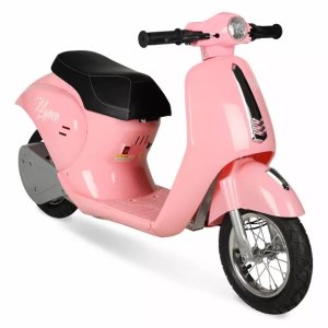 $249.99 Hyper Blush Retro Scooter 24 Volt Battery Powered Electric Scooter with Easy Twist Throttle: Steel & Plastic, 15 mph, 170 lb Capacity : Target